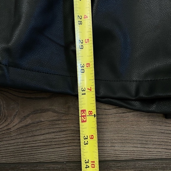 Area Stars Faux Leather Blazer Romper - Picture 14 of 16